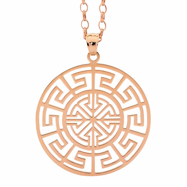 ATHENA Celtic Disc Necklace