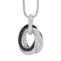 Oval Shape Russian ring Pendant Silver Necklace