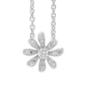 8 Petals Daisy Silver Necklace