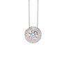 CZ Claw Set Surround Silver Pendant