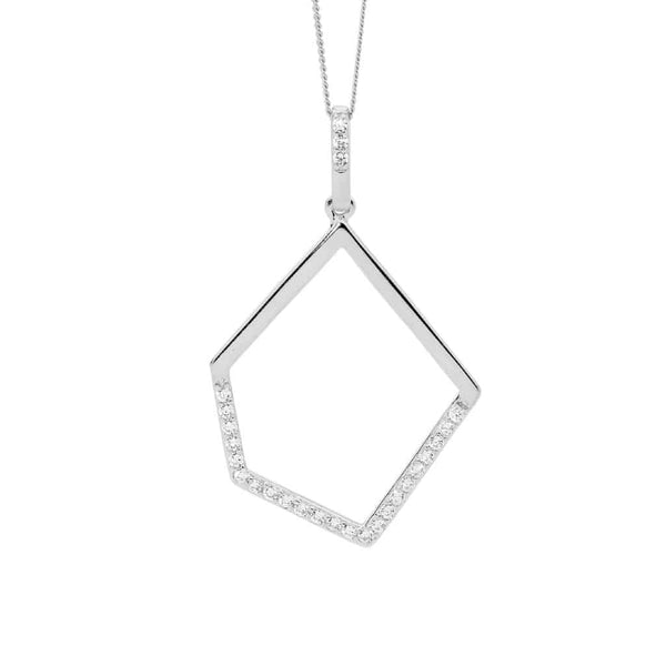 Geometric Silver Pendant P836S