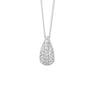Tear Drop Pendant Set with CZ Necklace