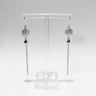 Tassel Earrings in Silver with CZ