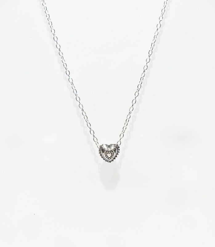 Small Heart Silver Necklace
