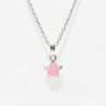 PP098 Pink Enamel Star Necklace