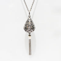 Oriental Lantern with Tassel Necklace