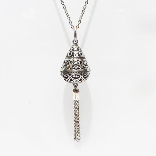 Oriental Lantern with Tassel Necklace