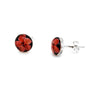 Petite Red Onyx Stud Earrings