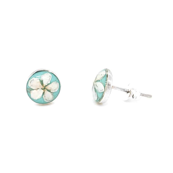 Petite Blue Turquoise Studs Earrings