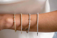 XANTHE SILVER CUFF BANGLE