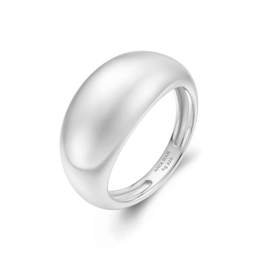 Silver Bold Dome Ring