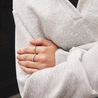 Two-Tone Segmented Puffy Ring