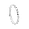 Rhodium Plated Sterling Silver CZ Ring