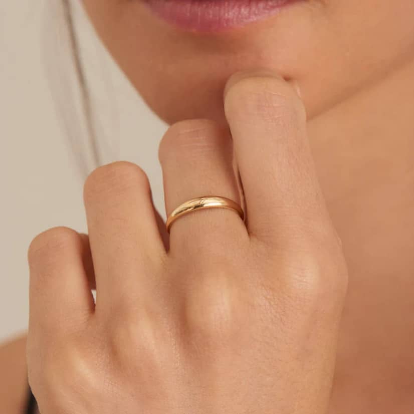 Ania Haie 14kt Gold Magma Dome Ring