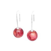 Rose Ball Cane Hook Earrings