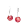 BOTANIGEM Rose Ball Cane Hook Earrings