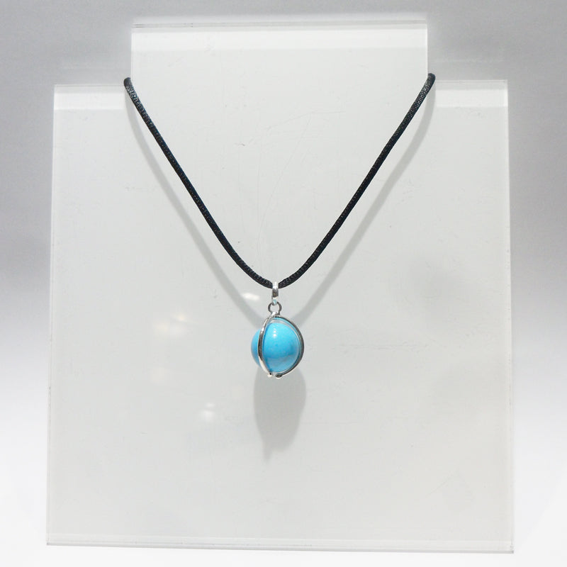 Blue Howlite Ball Pendant