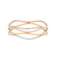 Stainless Steel 3 Coloured Bangle