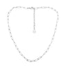 Rhodium Plated Stainless Steel Chain Necklace