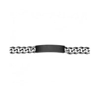 Black ID bar Stainless steel Bracelet