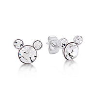 Mickey April Birthstone Stud Earrings