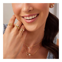 Precious Metal Mickey Mouse Pearl CZ Necklace