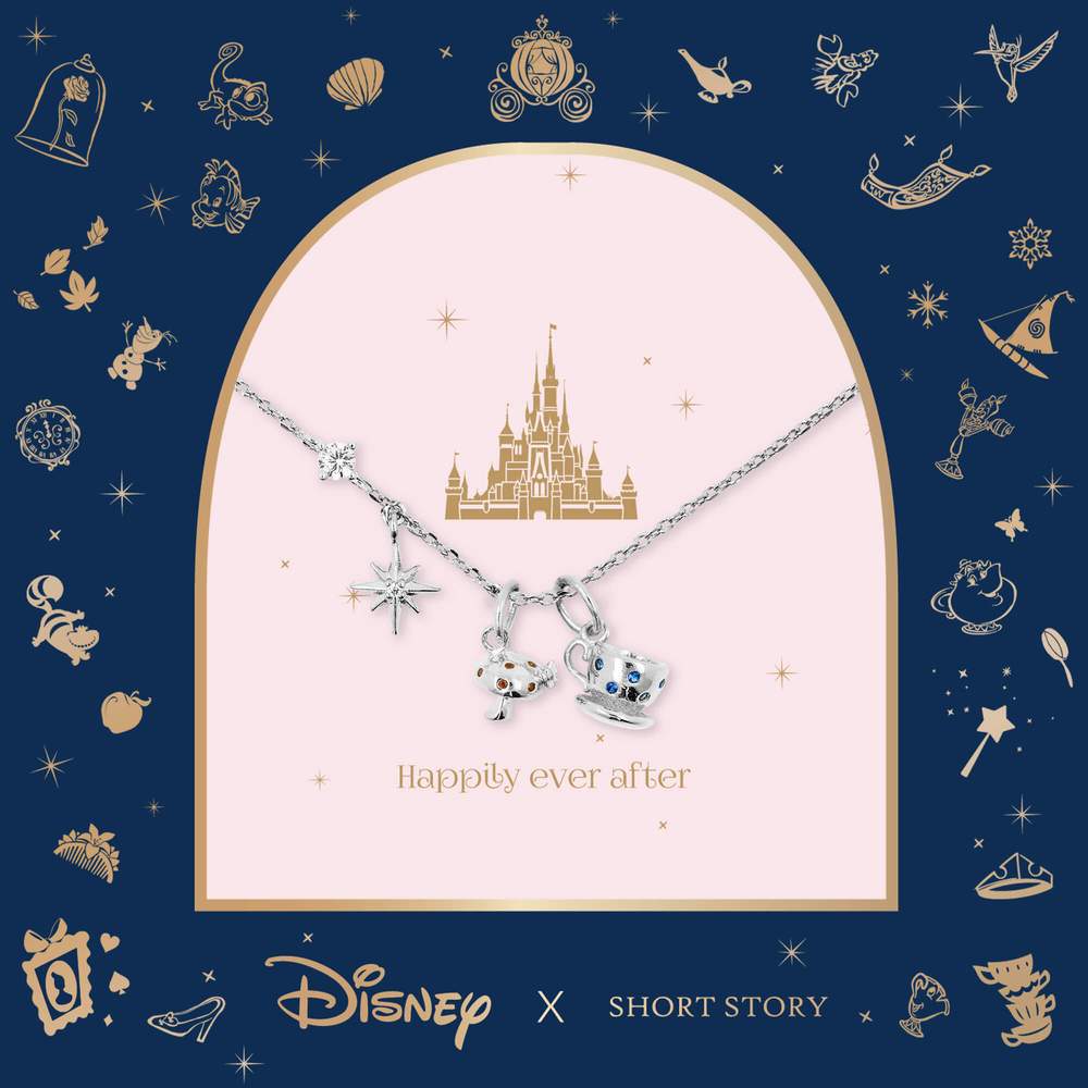 Disney Alice in Wonderland Charm Necklace