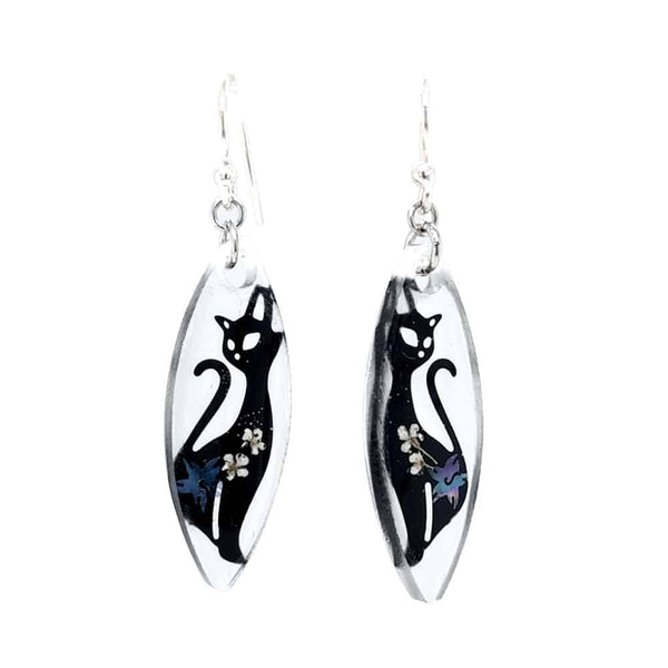 BOTANIGEM Sitting Cat Earrings