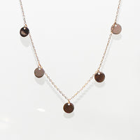 Discs Charm Silver Necklace