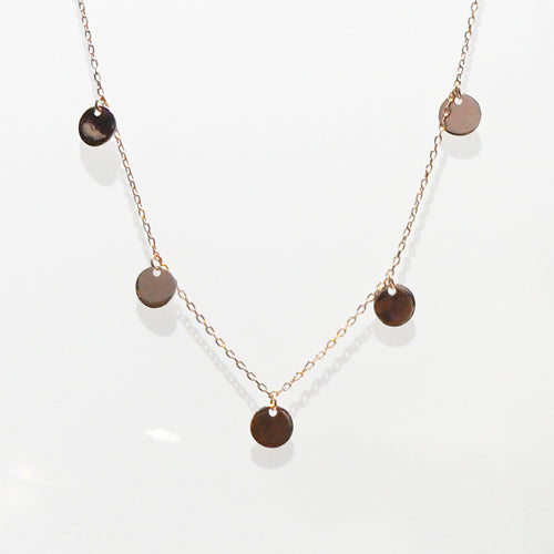 Discs Charm Silver Necklace