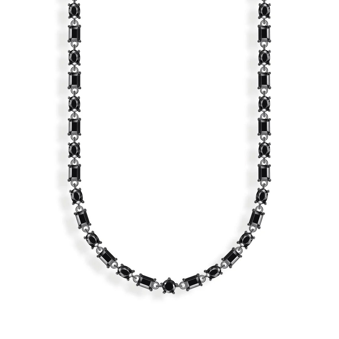 Choker Necklace with Black Zirconia