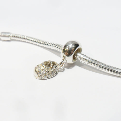 TP070CZ Child's Silver Shoe Charm