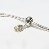 TP070CZ Child's Silver Shoe Charm