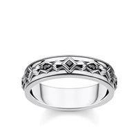 Kingdom Scattered Black CZ Ring