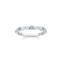 Turquoise Silver Band Ring