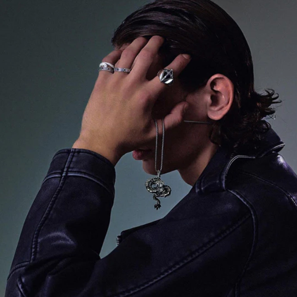 Rebel Black CZ Ring
