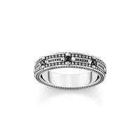 Rebel Black CZ Ring