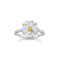 Lovely Daisy Cocktail Ring in Silver