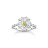 Lovely Daisy Cocktail Ring in Silver