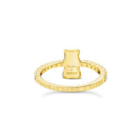 Ring with Gold HARIBO Goldbear and Zirconia
