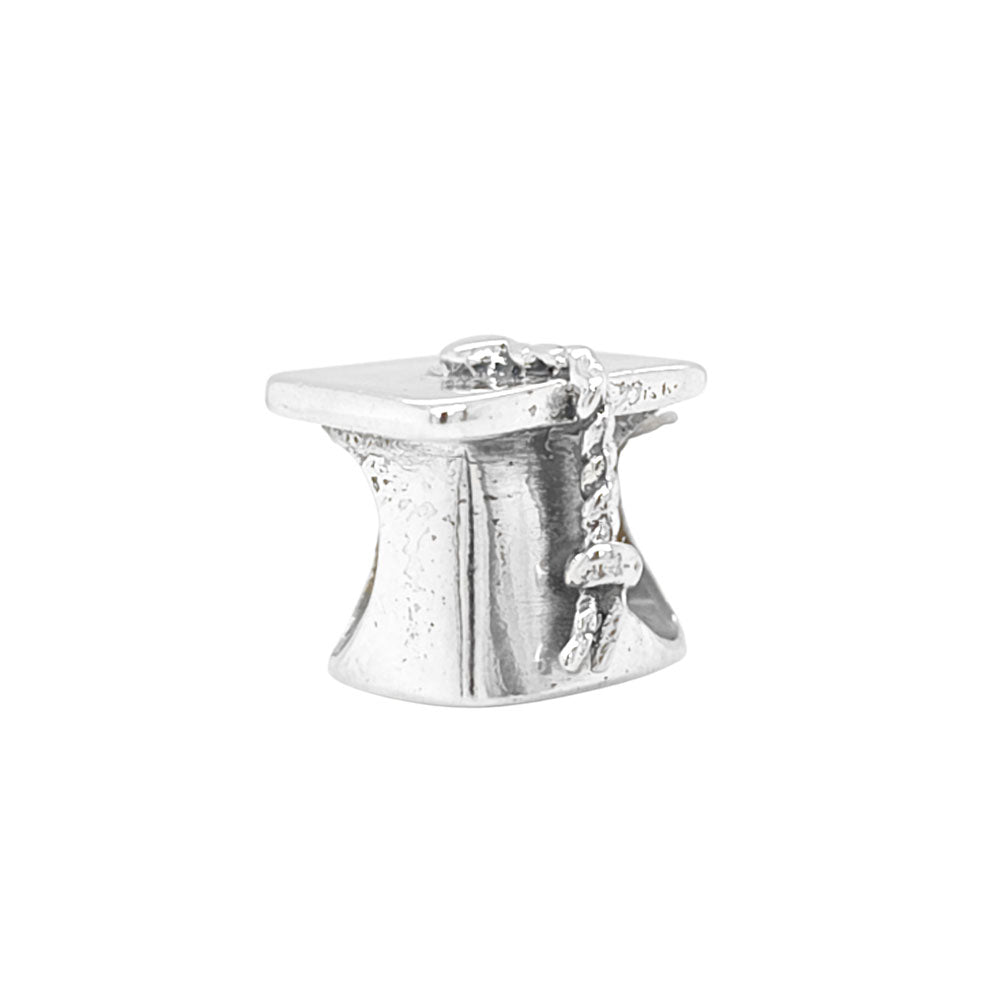 TT172 Silver Graduation Hat Charm