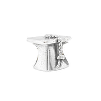 TT172 Silver Graduation Hat Charm