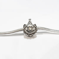 TT186G Gold Plated Silver Peacock Charm