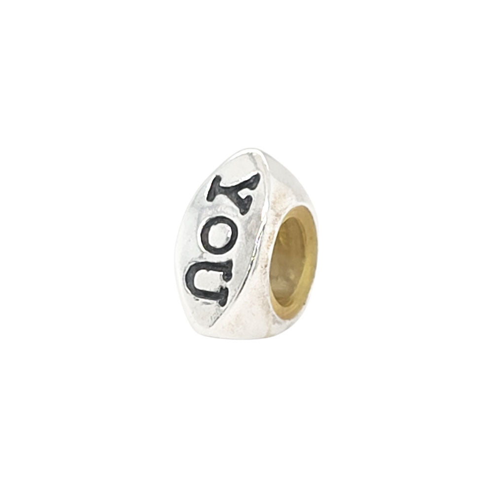 TT336G Engraved Triangle Spacer Charm