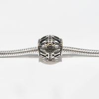 TT612 Filigree Patterned Spacer Charm