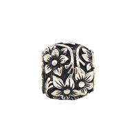 TT621 Silver Flower Pattern Charm