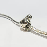 TT639 Silver Love Swan Charm