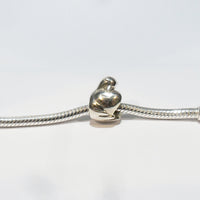TT639 Silver Love Swan Charm