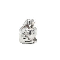 TT639 Silver Love Swan Charm