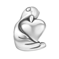 TT639 Silver Love Swan Charm